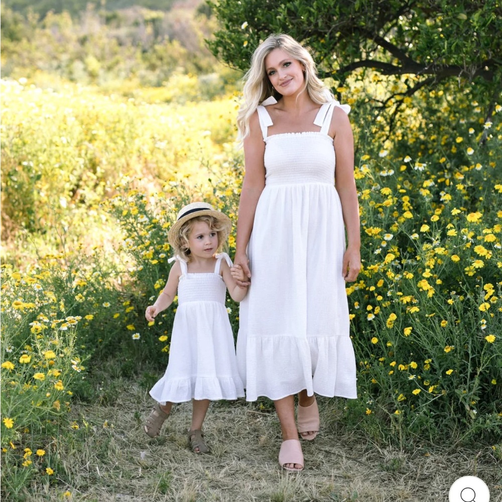 Morning Lavender MINI CLAIRE SMOCKED DRESS